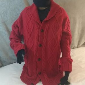 Old Navy Red Cardigan